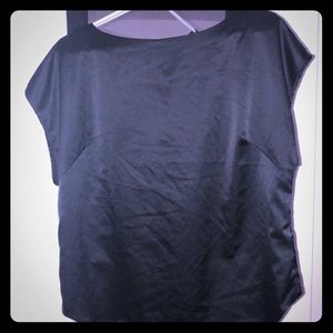 Silk black dress shirt